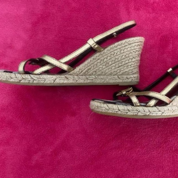 Burberry Wedges Espadrilles Sz 40 (10) - Picture 2 of 4